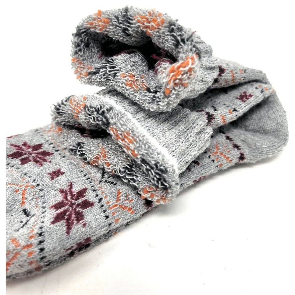 NWT Women's Lamb Wool Crew Socks, Thermal Warm Winter Heavy Duty Boot, 6 Pairs - Picture 2 of 3